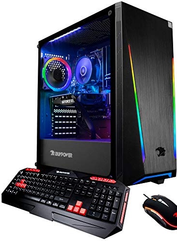 iBUYPOWER Gaming PC, GTX 1660 Ti, i7-9700F, 16 GB DDR4, 240 GB PCIe NVMe M.2 SSD + 1 TB HDD Image