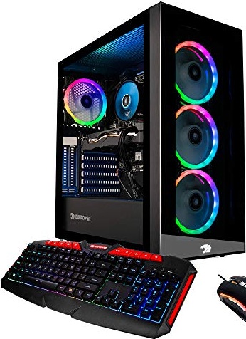 iBUYPOWER Pro Gaming PC, RTX 2060, i7-9700F, 16 GB DDR4, 240 GB PCIe NVMe M.2 SSD + 1 TB HDD Image