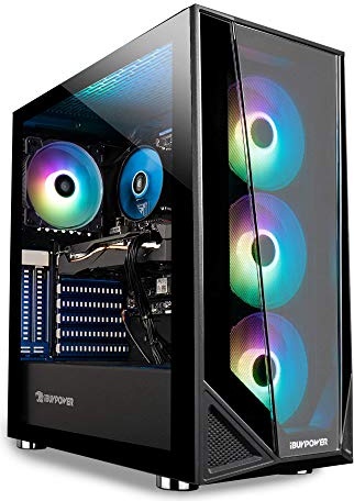 iBUYPOWER Pro Gaming PC, RX 580, i7-10700F, 16 GB DDR4, 480 GB PCIe NVMe M.2 SSD + 1 TB HDD Image