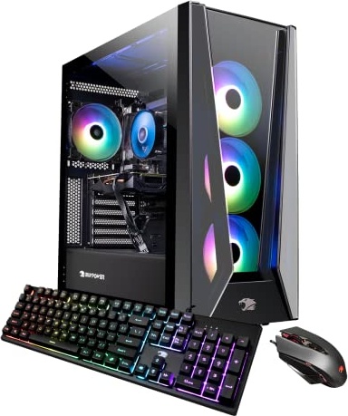 iBUYPOWER Pro Gaming PC, RTX 2060 12 GB, i7-11700F, 16 GB DDR4, 480 GB PCIe NVMe M.2 SSD + 1 TB HDD Image