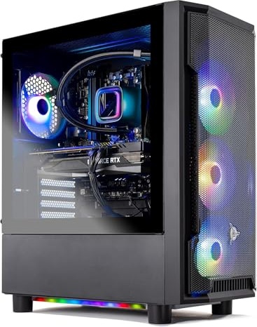 Skytech Gaming Shadow Gaming PC, RTX 4060, i7-13700F, 16 GB DDR4, 1 TB PCIe NVMe M.2 SSD Image