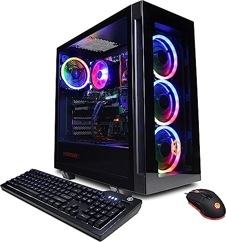 CyberPowerPC Gamer Master Gaming PC, RTX 4060, Ryzen 5 7600, 16 GB DDR5, 500 GB PCIe NVMe M.2 SSD Image