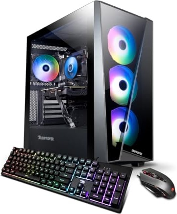iBUYPOWER SlateMR Gaming PC, RTX 4060 Ti 8 GB, i7-13700F, 16 GB DDR5, 1 TB PCIe NVMe M.2 SSD Image