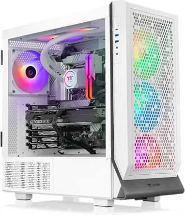 Thermaltake LCGS Apollo i477T Gaming PC, RTX 4070 Ti, i9-14900KF, 32 GB DDR5, 2 TB PCIe NVMe M.2 SSD Image