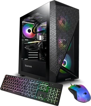 iBUYPOWER Slate 6 Mesh Gaming PC, RTX 4060, i5-13600KF, 16 GB DDR5, 1 TB PCIe NVMe M.2 SSD Image