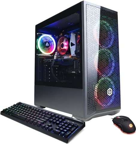 CyberPowerPC Gamer Xtreme VR Gaming PC, RTX 4060, i5-14400F, 16 GB DDR5, 2 TB PCIe NVMe M.2 SSD Image