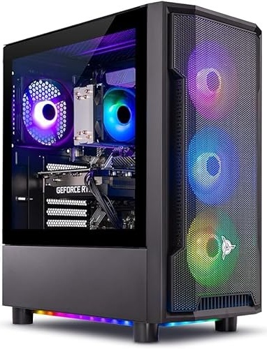 Skytech Gaming Shadow Gaming PC, RTX 4060, i5-13400F, 32 GB DDR5, 1 TB PCIe NVMe M.2 SSD Image