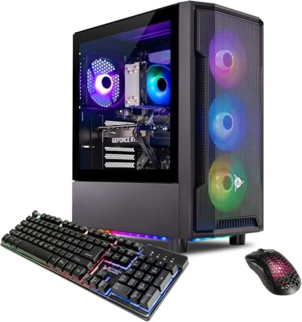 Skytech Gaming Shadow Gaming PC, RTX 4060, i5-13400F, 32 GB DDR5, 2 TB PCIe NVMe M.2 SSD Image