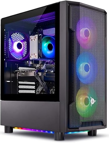 Skytech Gaming Shadow Gaming PC, RX 7600, Ryzen 5 7600X, 16 GB DDR5, 1 TB PCIe NVMe M.2 SSD Image