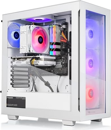 Thermaltake View i4660 R4 V2 Gaming PC, RTX 4060, i5-13400F, 16 GB DDR4, 1 TB PCIe NVMe M.2 SSD Image