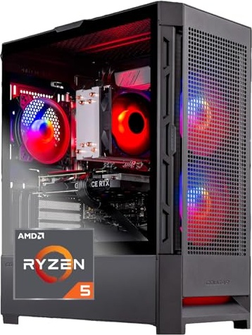 Skytech Gaming Blaze4 Mini Gaming PC, RTX 4060, Ryzen 5 5600, 16 GB DDR4, 1 TB PCIe NVMe M.2 SSD Image