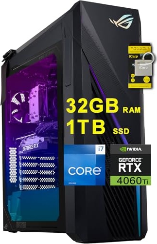 ASUS ROG Strix G16CH Gaming PC, RTX 4060, i7-13700F, 32 GB RAM, 1 TB PCIe NVMe M.2 SSD Image