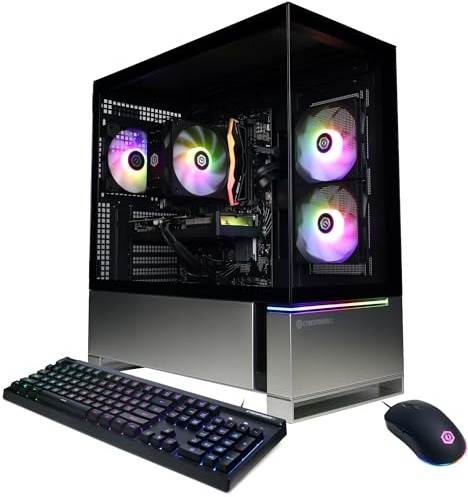 CyberPowerPC Gamer Master Gaming PC, RTX 5050, Ryzen 5 8400F, 16 GB DDR5, 1 TB PCIe NVMe M.2 SSD Image