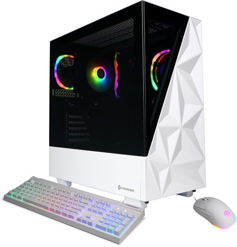 CyberPowerPC Gamer Master Gaming PC, RTX 5060, Ryzen 5 8400F, 16 GB DDR5, 2 TB PCIe NVMe M.2 SSD Image