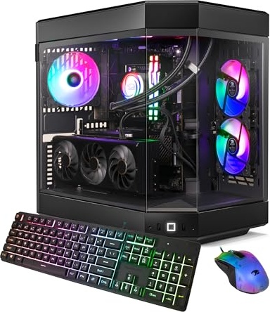 iBUYPOWER Y60 Black Gaming PC, RTX 4060 Ti 8 GB, i9-14900F, 32 GB DDR5, 1 TB PCIe NVMe M.2 SSD Image