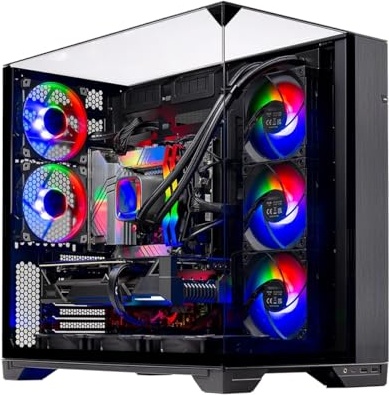 Skytech Gaming O11 Vision Gaming PC, RX 9070 XT, Ryzen 7 9800X3D, 32 GB DDR5, 1 TB PCIe NVMe M.2 SSD Image