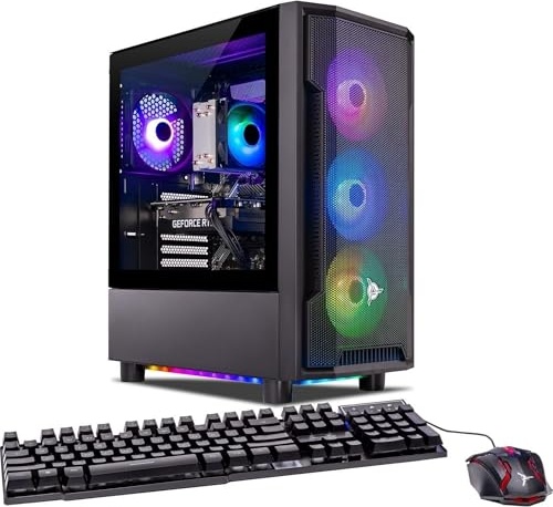Skytech Gaming Shadow Gaming PC, RTX 5060 Ti 16 GB, Ryzen 7 5700, 32 GB DDR4, 1 TB PCIe NVMe M.2 SSD Image