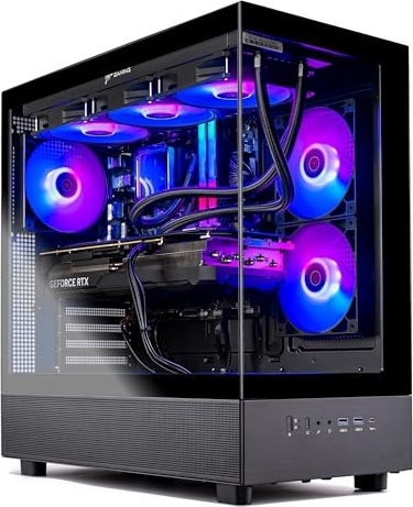 Skytech Gaming Azure 3 Gaming PC, Arc B580, Ryzen 7 5700, 32 GB DDR4, 1 TB PCIe NVMe M.2 SSD Image