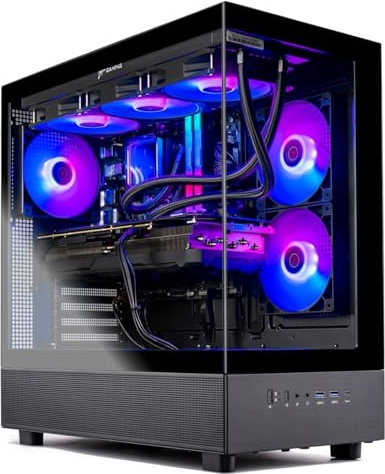 Skytech Gaming Azure 3 Gaming PC, RTX 5060 Ti 16 GB, Ryzen 7 7800X3D, 32 GB DDR5, 1 TB PCIe NVMe M.2 SSD Image