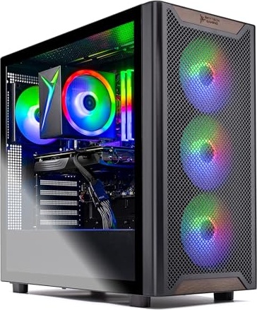 Skytech Gaming Chronos 3 Desktop PC, Intel i5 14400F 2.5 GHz (4.7GHz Turbo), NVIDIA RTX 5060 Ti 16GB, 1TB Gen4 NVMe SSD, 16GB DDR5 RAM 5200, 650W Gold PSU, Wi-Fi, Win 11 Image