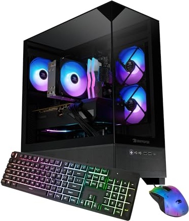 iBUYPOWER Element SE Gaming PC, RTX 5060, Ryzen 5 5500, 16 GB DDR4, 1 TB PCIe NVMe M.2 SSD Image