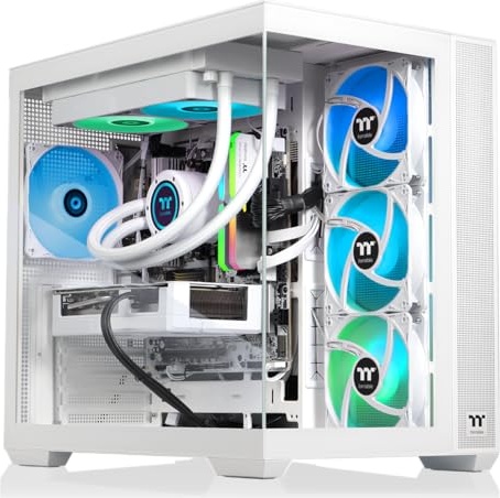 Thermaltake LCGS View 7897XS-380 Gaming PC, RX 9070 XT, Ryzen 7 7800X3D, 32 GB DDR5, 1 TB PCIe NVMe M.2 SSD Image