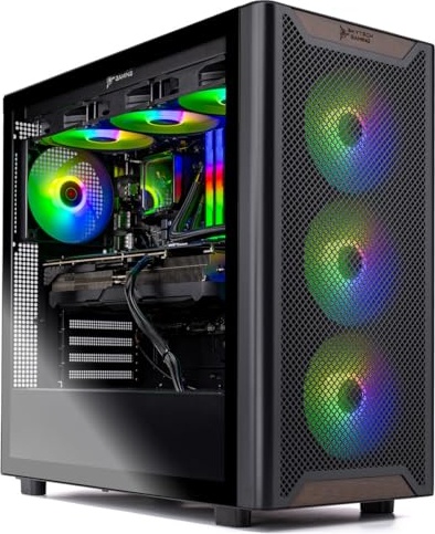Skytech Gaming Chronos 3 Desktop PC, Intel i7 14700F 2.1 GHz (5.3GHz Turbo), NVIDIA RTX 5060 Ti 16GB, 1TB NVMe SSD, 32GB DDR5 RAM 5200 RGB, 850W Gold ATX 3 PSU, 360mm ARGB AIO, Wi-Fi, Win 11 Image