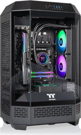 Thermaltake LCGS Reactor 8796X Gaming PC, RX 9060 XT 16 GB, Ryzen 7 8700F, 16 GB DDR5, 1 TB PCIe NVMe M.2 SSD Image