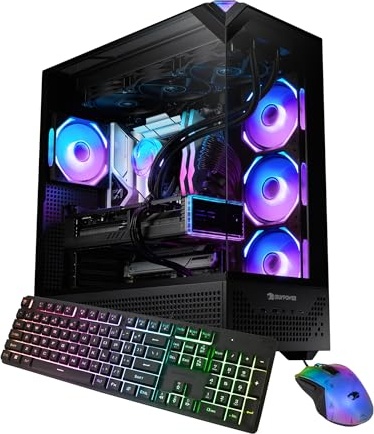 iBUYPOWER Element Pro Black Gaming PC, RTX 5070, i9-14900KF, 32 GB DDR5, 2 TB PCIe NVMe M.2 SSD Image