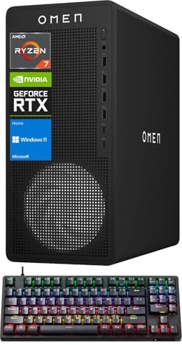 HP OMEN 16L Gaming PC, RTX 5060, Ryzen 7 8700F, 32 GB DDR5, 1 TB PCIe NVMe M.2 SSD Image