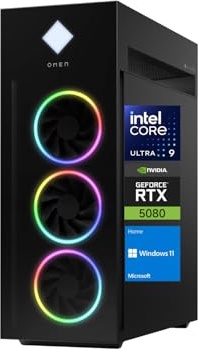 HP Omen 45L RTX 5080 Gaming PC, RTX 5080, Ultra 9 285K, 32 GB DDR5, 2 TB PCIe NVMe M.2 SSD Image