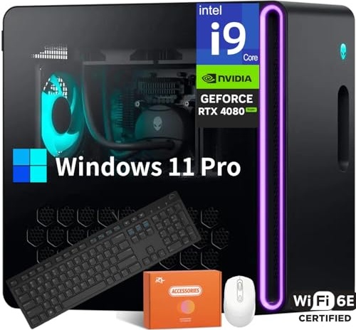 Alienware Aurora R16 Gaming PC, RTX 4080 SUPER, i9-14900KF, 64 GB DDR5, 4 TB PCIe NVMe M.2 SSD Image