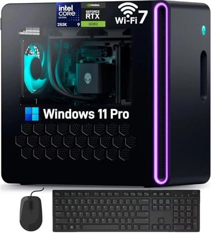 Alienware Aurora Gaming PC, RTX 5080, Ultra 9 285K, 64 GB DDR5, 4 TB PCIe NVMe M.2 SSD Image