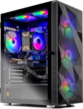 Skytech Gaming Storm Gaming PC, RX 9060 XT, Ryzen 5 5500, 16 GB DDR4, 1 TB PCIe NVMe M.2 SSD Image