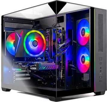 Skytech Gaming Crystal Gaming PC, RTX 5050, Ryzen 7 7700, 32 GB DDR5, 1 TB PCIe NVMe M.2 SSD Image