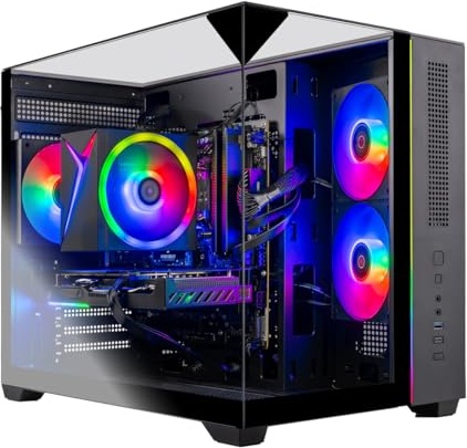 Skytech Gaming Crystal Gaming PC, RTX 3050 6 GB, Ryzen 5 5500, 16 GB DDR4, 1 TB PCIe NVMe M.2 SSD Image
