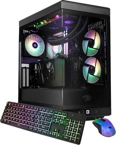 iBUYPOWER Y40 PRO Gaming PC, RTX 5060 Ti, Ryzen 7 7800X3D, 32 GB DDR5, 1 TB PCIe NVMe M.2 SSD Image