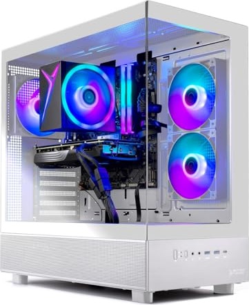 Skytech Gaming Azure 3 Gaming PC, RX 7600, Ryzen 7 5700, 32 GB DDR4, 1 TB PCIe NVMe M.2 SSD Image
