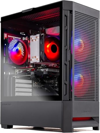 Skytech Gaming Blaze4 Mini Gaming PC, RTX 5060, Ryzen 7 7700X, 32 GB DDR5, 1 TB PCIe NVMe M.2 SSD Image