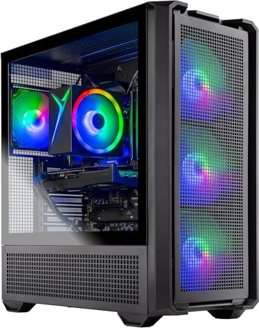 Skytech Gaming Edge Gaming PC, RX 7600, Ryzen 7 5700, 32 GB DDR4, 1 TB PCIe NVMe M.2 SSD Image