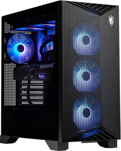 msi Aegis R2 AI Gaming Tower Gaming PC, RTX 5070 Ti, Ultra 9 285, 16 GB DDR5, 4 TB PCIe NVMe M.2 SSD Image