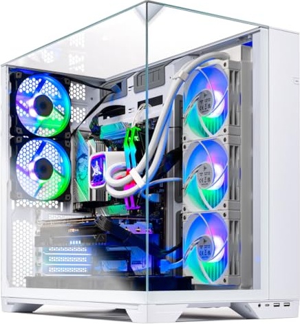 Skytech Gaming O11 Vision Gaming PC, RTX 5090, Ryzen 7 9800X3D, 32 GB DDR5, 2 TB PCIe NVMe M.2 SSD Image