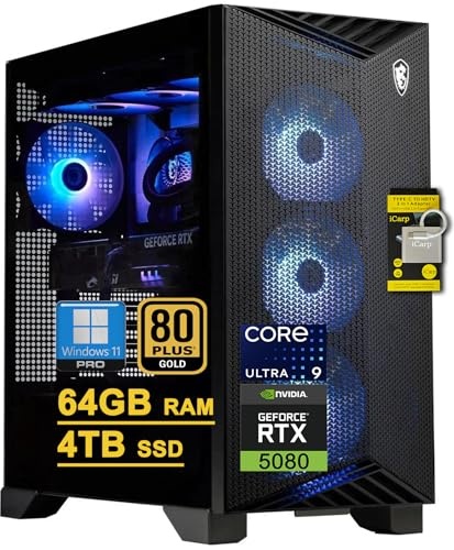 msi Aegis R2 AI 2nd Gaming PC, RTX 5080, Ultra 9 285, 64 GB DDR5, 4 TB PCIe NVMe M.2 SSD Image