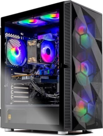 Skytech Gaming Storm Gaming PC, RTX 5050, Ryzen 5 5500, 32 GB DDR4, 1 TB PCIe NVMe M.2 SSD Image