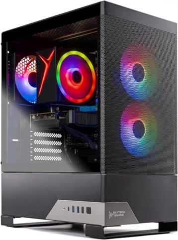 Skytech Gaming Nebula 2 Gaming PC, RTX 5050, Ryzen 5 5500, 16 GB DDR4, 1 TB PCIe NVMe M.2 SSD Image