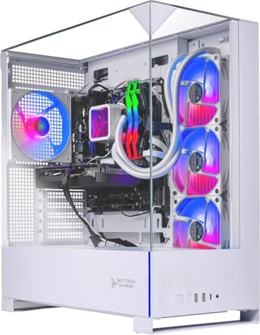 Skytech Gaming Archangel 5 Gaming PC, RX 9070 XT, Ryzen 7 7800X3D, 32 GB DDR5, 1 TB PCIe NVMe M.2 SSD Image