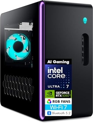 Alienware Aurora AI Gaming PC, RTX 5060 Ti, Ultra 7 265F, 64 GB DDR5, 1 TB PCIe NVMe M.2 SSD Image