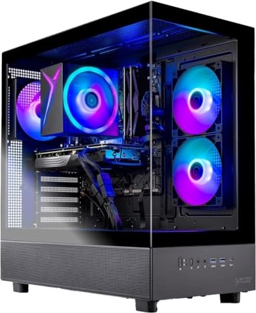 Skytech Gaming Azure 3 Gaming PC, Arc B580, i5-14400F, 32 GB DDR5, 1 TB PCIe NVMe M.2 SSD Image