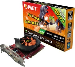 Palit nVidia GeForce GT 240 1 GB DDR3 DVI/HDMI PCI-Express Video Card NEAT2400FHD01