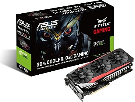 ASUS STRIX GeForce GTX 980TI Overclocked 6 GB DDR5 384-bit DisplayPort HDMI 2.0 DVI-I Gaming Graphics Card
